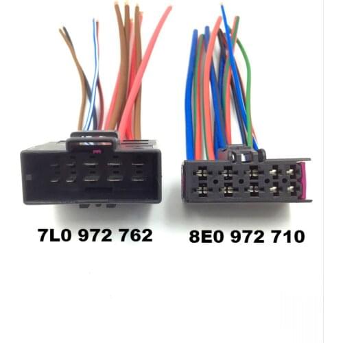10P Male Female Automotive Connector Wire Harness Seat Heating Plug Socket For Volkswagen Audi 7L0 972 762 8E0 972 710