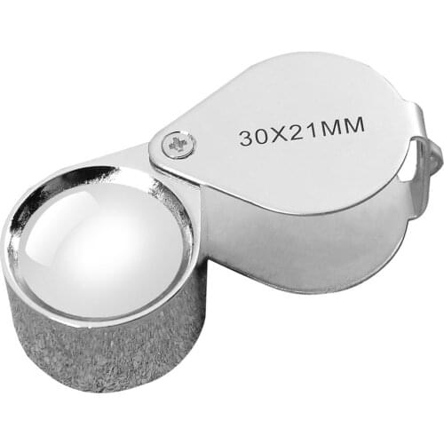 Pocket Jewellers Eye Loupe Magnifier Jewelry Magnifying Glass 30 x 21mm Jewelers