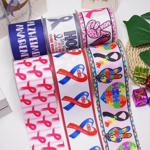 Cartoon Printed Grosgrain Ribbons For Hair Bows Craft Suppliers 55583