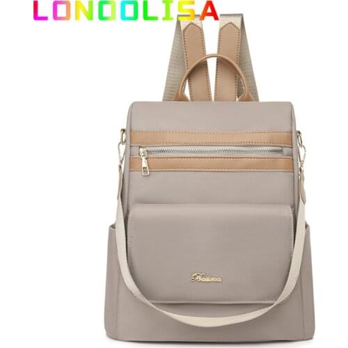 Multifunction Shoulder Bag Large Capacity Oxford School Bags for Teenage Girls Fashion Designer Backpacks Ladies Anti-theft Bags