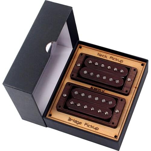 Electric Guitar Pickups Neck & Bridge Pickup Set for Guitar Part with 8Pcs Screws and Storage Box