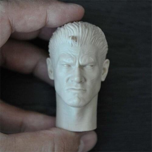 Unpainted 1/6 Scale Armor Ver. War Machine Head Sculpt Model For Action Figure Doll Soldier Accessories Painting Exercise No.198