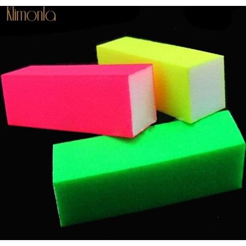 2 Buffing Sanding Buffer Nail Files Fluorescent Color 4 Sides Polished Gel Polish Nail Buffer lime a ongle Professional Manicure