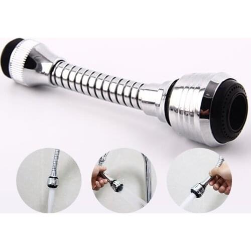 360 Degree Adjustment Kitchen Faucet Extension Tube Bathroom Extension Water Tap Water Filter Foam Kitchen Faucet Accessories