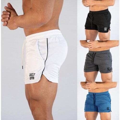 Bodybuilding Shorts Mesh Quick Dry Beach Shorts Mens Summer Casual Jogger Fitness Workout Male Gyms Short Pants