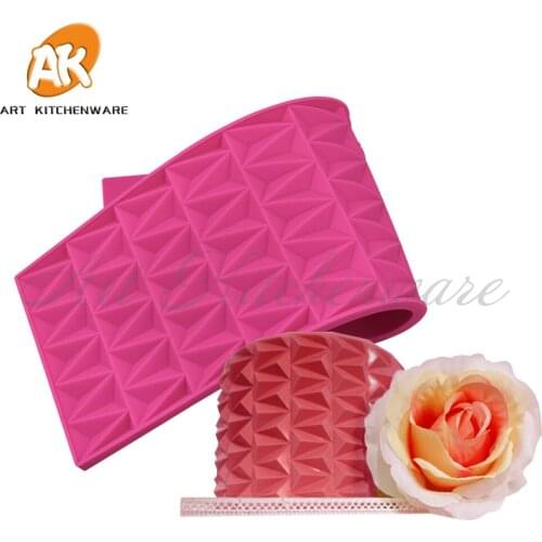 3D Origami Design Silicone Cake Lace Mold Cake Decorating Tool Border Decoration Lace Mold kitchen Baking Tool