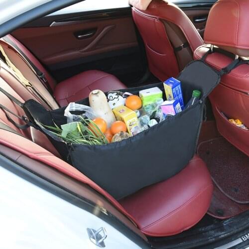 Universal Car Back Seat Stowing Tidying Storage Basket Shopping Bag Organizer Interior Accessories For Travel Camping Capacity