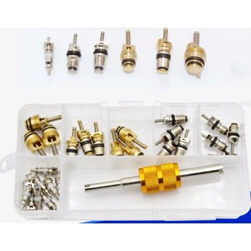 Universal Metal R134A R12 Air Conditioning Valve Core with Remover Kit Suitable for car air-conditioning replacement