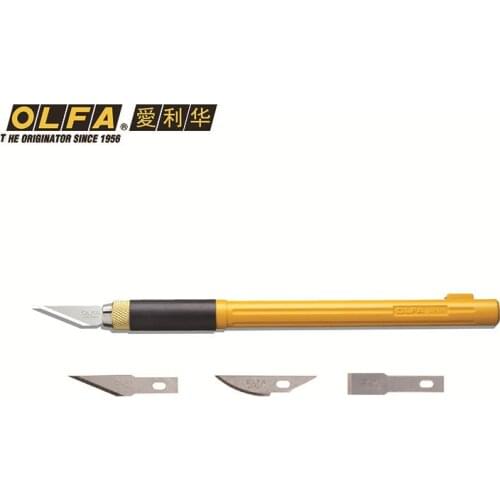 OLFA AK-4 JAPAN Cutter Art pen fixed blade Knife PRO Cutters with 4 Blades KB4-S / KB4-R / KB4-F Stainless Steel Blade