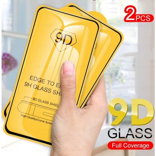 2Pcs 9D Full Glue Tempered Protective Glass For VIVO V17 Pro Phone Screen Protector Glas For V21 Y20 Y30 Y31 Y11 V20 Se Neo 2021