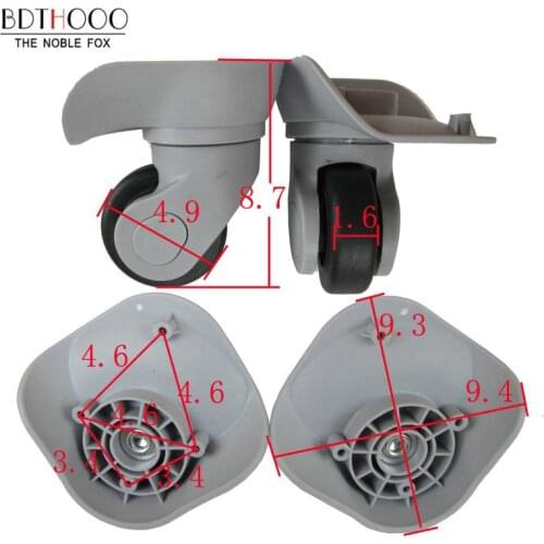 BDTHOOO Replacement Luggage Wheels For Suitcases Repair Hand Spinner Caster Wheels Parts Trolley Rubber Wheel Black Gray A09-JYL
