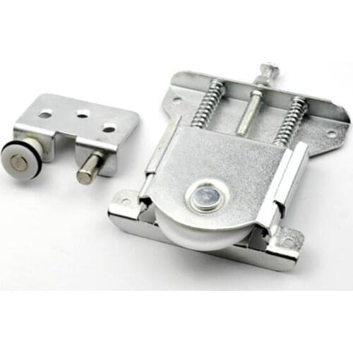 1 Set Furniture Sliding Door Pulley Closet Cupboard Door Rollers Living Rome Heavy Wardrobe Sliding Door Wheel Track Accessories