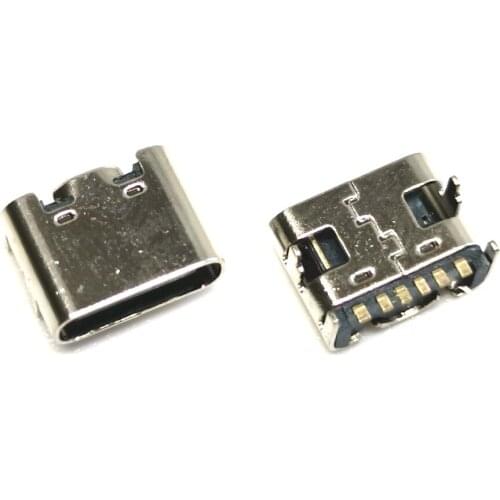 10pcs/lot Type C 6 Pin USB SMT Socket Connector USB 3.1 Type-C Female Placement SMD DIP For PCB design DIY high current charging
