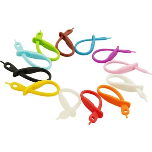 12pcs silicone strip tags stem markers identifier wine glass charm