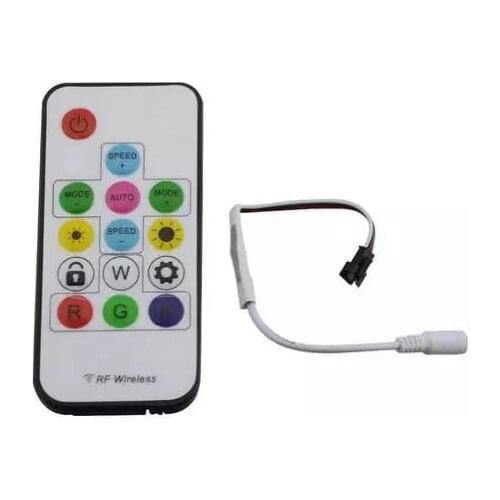 20pcs/lot Wireless mini RF Digital Color RGB LED Controller LED Strip for WS2811 WS2812 WS2812B LED Controller 5v/12v