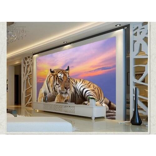 3d murals wallpaper for living room tiger 3d stereoscopic wallpaper Home Decoration custom 3d photo wallpaper