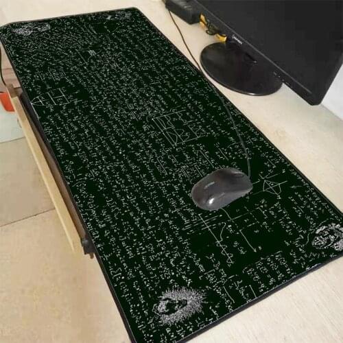 XXL Locking Edge Large Gaming Mouse Pad Computer Gamer Keyboard Mouse Mat Metal Chemical Element Desk Mousepad for PC Desk Pad