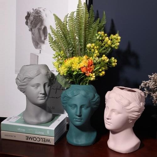 Outdoor Women head planter flower pot Succulent Human Face nordic vaso planta flowerpot garden decoration bonsai pots home decor