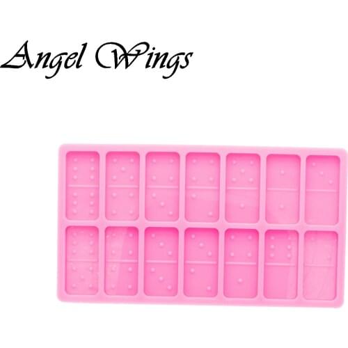 Domino Silicone Molds DIY Necklace Jewelry Shiny Epoxy Resin Mould Custom Wholesale DY0580