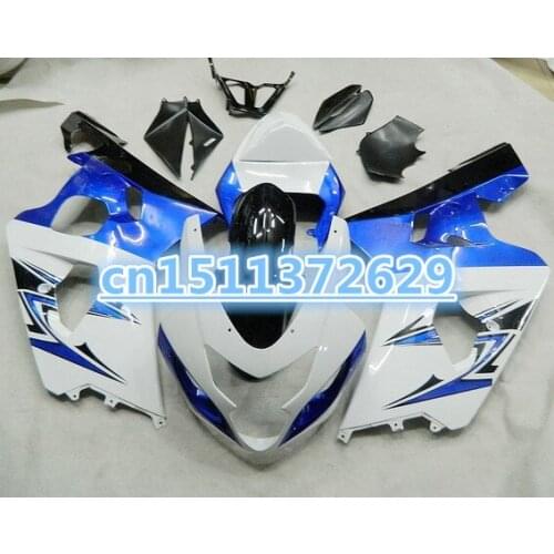 Dor-For Black/White/Blue K4 04 05 A GSX-R600 GSXR600 HOT GSXR-600 GSXR 600 2004 2005 Body 100%NEW fairings.dake for SUZUKI D