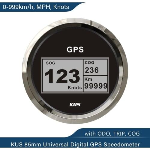 KUS Vessel Boat Yacht 85mm Digital GPS Speedometer Odometer Gauge Meter Warranted