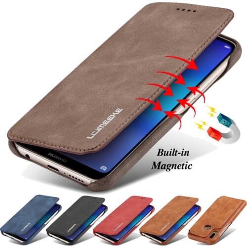 Retro Magnetic Flip Leather Case for Huawei P20 Lite Etui Wallet Card Holder Cover for Huawei P40 Pro P30 Lite Phone Cases Coque