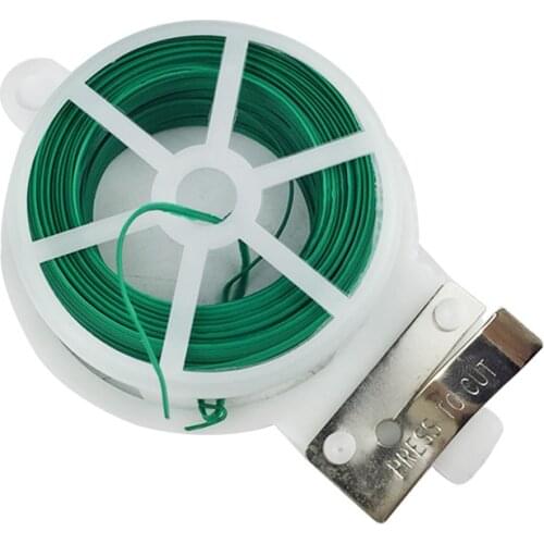 20m/ 30m/ 50m Green Garden Plant Twist Tie with Cutter Multi-Function Sturdy Tree Flower Cable Tie for Gardening, Home, Office