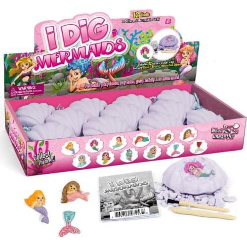 Mermaid Model Toys Educational Toys Archaeological Excavation Set Toys Childrens Toys