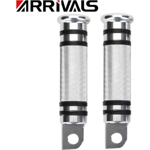 MotorcycleChrome Foot Peg Foot Rests Foot Pegs Pedals Universal For Harley Sportster 883 1200 XL Touring Softail Dyna