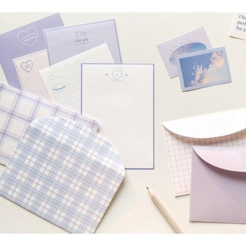 38 PCS Paper Envelopes Set Watercolor Letter Writing Decorative Printer Stationery School Supplies