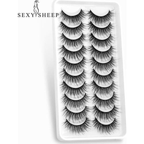 SEXYSHEEP 4/20 pairs 15-20mm natural 3D false eyelashes fake lashes makeup kit Mink Lashes extension mink eyelashes maquiagem