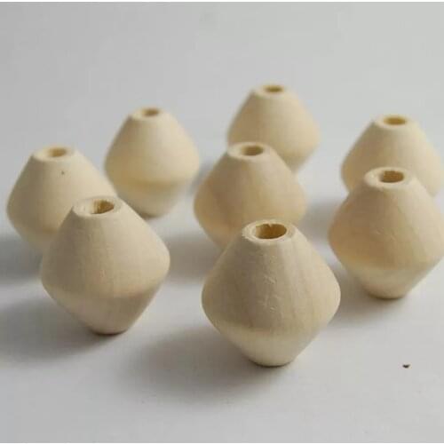 Nature wood beads unfinished natural wooden necklace craft diy handmade decoration