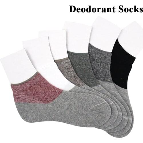 2021 New Arrival Brand Cotton Classic Fashion Mens Socks 5 Pairs Men Deodorant Casual Socks Summer Autumn Thin Breathable Socks