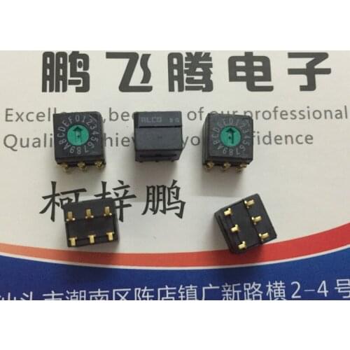 Original new 100% vertical side adjustment MRD16RASTR04 0-F/16 bit rotary coding dial switch