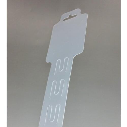 L92cm Plastic Clear PP Retail Hanging Merchandising Clips Holders Strips 18pcs Products Display In Supermarket Store 200pcs