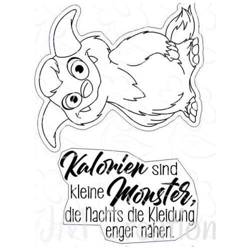 German Monster stamp Clear Stamp for Scrapbooking Transparent Silicone Rubber DIY Photo Album Decor 0831