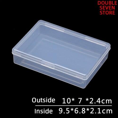 10cm Rectangular translucent PP poker game playing cards packaging box with lid QTY 1PCS