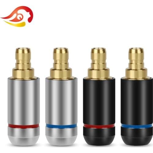 QYFANG Gold Plated Earphone Pin Aluminum Alloy Audio Jack Adapter For IE500 IE400pro 1690TI Headset Metal Plug Wire Connector