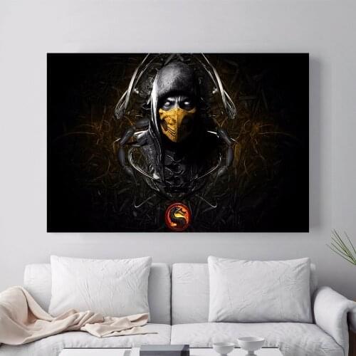 Mortal Kombat Figure Canvas Art Print Painting Poster Wall Pictures For Living Room Home Decoration Decor No Frame