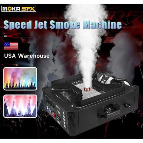 Super jet vertical LED smoke machine instant stop commercial fog machine suppliers no oil protect