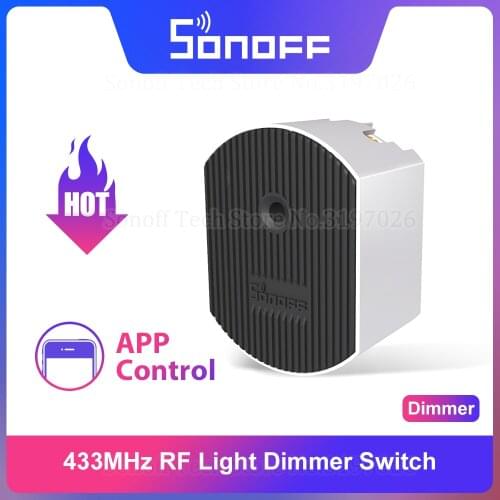 Sonoff D1 Smart Dimmer 433Mhz RF Wi-Fi Switch Adjust Light Brightness Smart Scene Work via eWeLink APP Google Home Alexa IFTTT