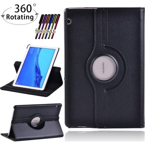 360 Rotation Smart Tablet Case for Huawei MediaPad T3 10 Case 9.6 Inch AGS-L09 W09 Drop Resistance Tabelt Case+ Free Stylus