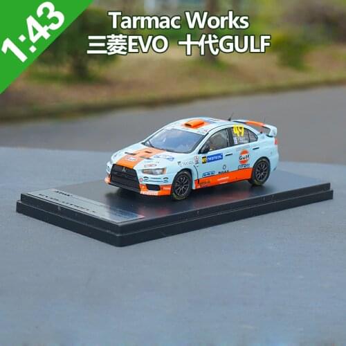 High Meticulous 1:43 TarmacMits Works EVO Alloy Model Car Static Metal Model Vehicles For Collectibles Gift
