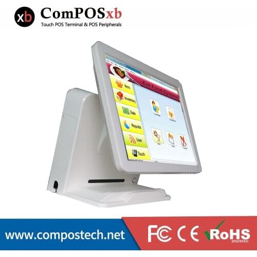 Windows Point-Of-Sale System Desktop Computer EPOS Systems POS Terminal With Card Reader/Customer Display POS1618