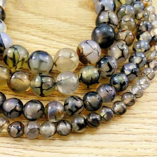 Black Agate Semi-finished Parts Hand-made Agate Semi-finished Bracelet DIY Jewelry Bulk Beads