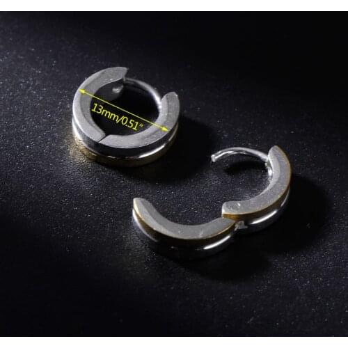 Ear Stud Fashion Round Stainless Steel Men Women Jewelry Earrings Charms Silver Gold Simple Stylish Wedding Casual Gifts Brincos