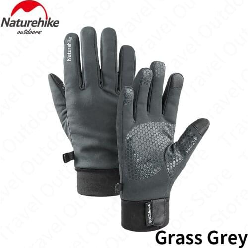 Naturehike Winter Sports Gloves Tactical Antiskid Glove Touch Screen Waterproof Warm Cycling Gloves Hiking Bike Outdoor