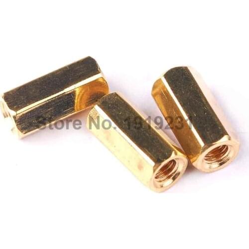 10PCS/LOT M3 10MM Height Hollow Copper Pillars
