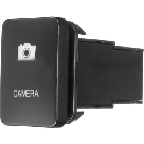 33x22mm 12V Blue LED Illuminated Switch On/Off For Toyota Landcruiser Yaris RAV4 Black