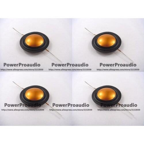 4PCS 25.4mm 25.5mm (1") silk+Gold Titanium diaphragm dome Tweeters voice coil menbrance 8ohm
